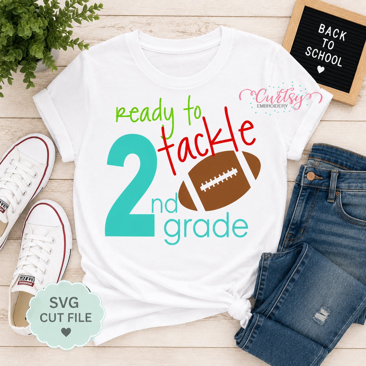 Ready to Tackle 2nd Grade SVG _ Logo 1 Ready to Tackle 2nd Grade SVG _ Logo 1