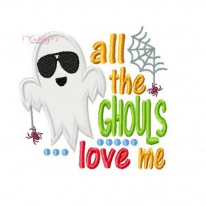 Ghouls Love Me Halloween Applique