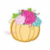 Flower Pumpkin Applique Embroidery Design Flower Pumpkin Applique Embroidery Design