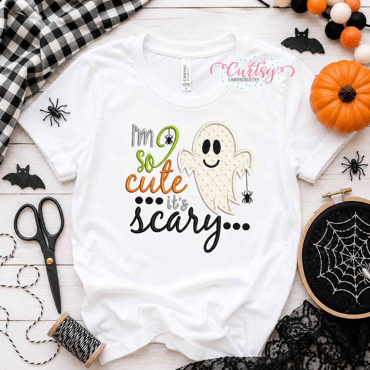 Im So Cute its Scary Applique Design _ Logo 1