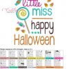 Little Miss Happy Halloween Applique MAP Little Miss Happy Halloween Applique MAP