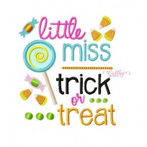 Little Miss Trick or Treat Applique