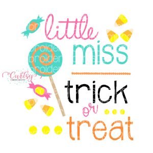 Little Miss Trick or Treat SVG