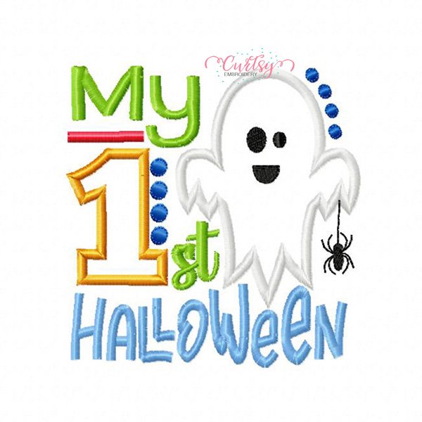 My First Halloween Boy Applique Design My First Halloween Boy Applique Design