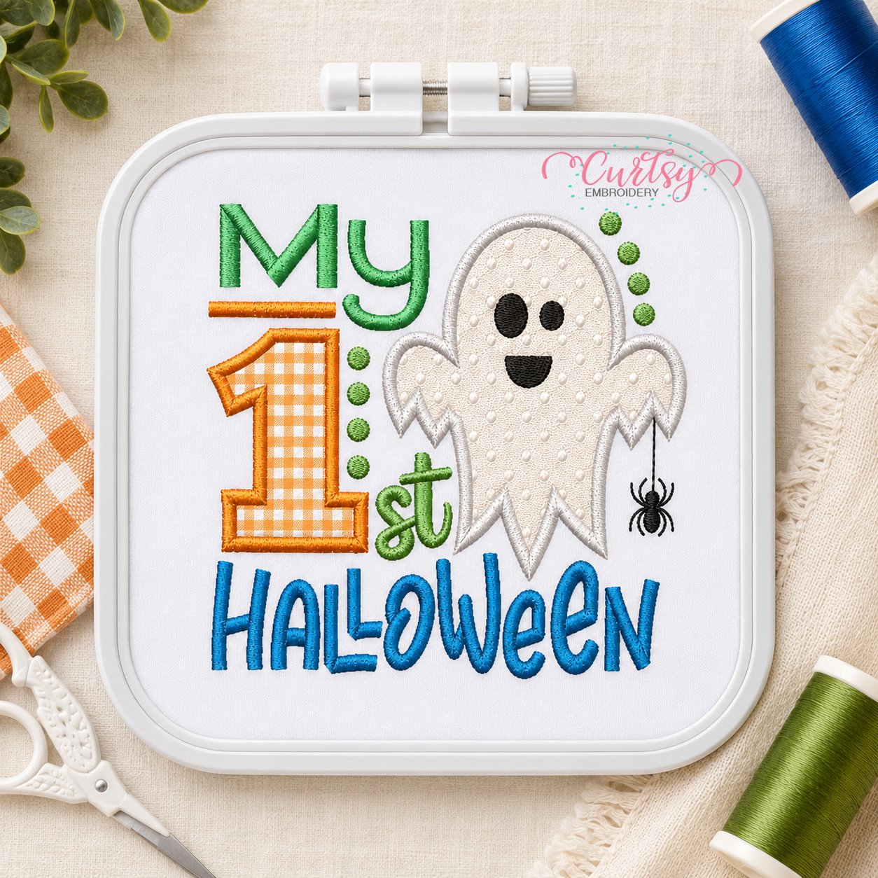 My First Halloween Boy Embroidery Design _ Logo 2 My First Halloween Boy Embroidery Design _ Logo 2