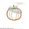 Pumpkin Tiara Applique MAP