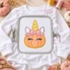 Pumpkin Unicorn Applique Design _ Logo 2