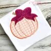 Pumpkin with Bow Applique Picture 4 Pumpkin with Bow Applique Picture 4