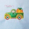 Pumpkin Pickup Truck Applique picture 1