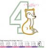 4 Woodland Fox Applique MAP