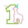 First Birthday Animal Cracker Applique Design