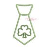 Shamrock Tie Applique Design