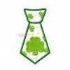Shamrock Tie Applique Embroidery Design