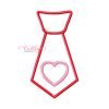 Tie Heart Applique Design Tie Heart Applique Design