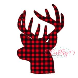 Deer Silhouette Bean Stitch