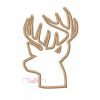 Deer Silhouette Satin Stitch Applique Design Deer Silhouette Satin Stitch Applique Design