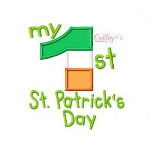 First St Patricks Day Embroidery
