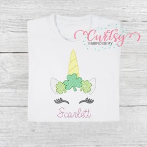 Shamrock Unicorn Sketch Fill