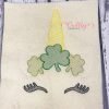 Shamrock Unicorn Sketch Fill Embroidery picture 2