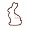 Chocolate Bunny Applique Design