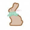 Chocolate Bunny Bow Satin Embroidery Design Chocolate Bunny Bow Satin Embroidery Design