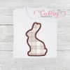 Chocolate Bunny Satin Applique picture 1