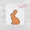 Chocolate Easter Bunny Applique Design 600
