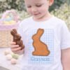 Chocolate Easter Bunny Applique Design logo 3