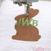 Chocolate Easter Bunny Quick Stitch Embroidery Logo 4