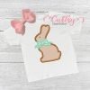 Chocolate Easter Bunny with Bow Applique picture 1 Chocolate Easter Bunny with Bow Applique picture 1
