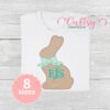 Chocolate Easter Bunny with Bow Quick Stitch Embroidery Design 2000 2