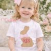 Chocolate Easter Bunny with Bow Quick Stitch Embroidery Design Logo 2