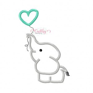 Baby Elephant Applique Design