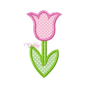 Tulip Applique Embroidery Design