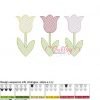 Tulip Trio Quick Stitch Embroidery MAP