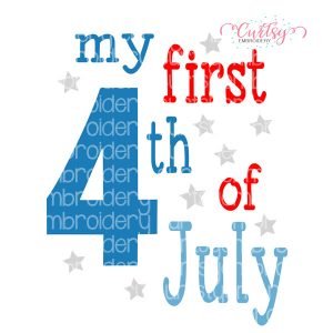 My First 4th of July SVG Design