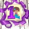 1st Birthday Mermaid with Afro Applique Picture 1 LOGO 1st Birthday Mermaid with Afro Applique Picture 1 LOGO