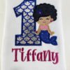 1st Birthday Mermaid with Afro Applique Picture 2 1st Birthday Mermaid with Afro Applique Picture 2
