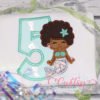 5 Mermaid Cute Afro Applique picture 2