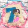 7th Birthday Mermaid Cute Afro Applique picture 2