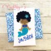 Cute Mermaid Afro Applique Picture 1 Cute Mermaid Afro Applique Picture 1