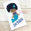 Cute Mermaid Afro Applique Picture 3 Cute Mermaid Afro Applique Picture 3