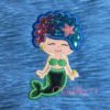 Cute Mermaid Afro Applique Picture 4 Cute Mermaid Afro Applique Picture 4