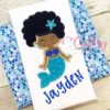 Cute Mermaid Afro Applique Picture for etsy Cute Mermaid Afro Applique Picture for etsy