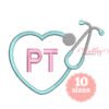PT Hearth Stethoscope Embroidery Design _ Website