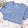 RN Heart Stethoscope Embroidery Design _ Logo 1