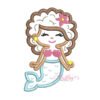 Curly Mermaid Applique Design _ Website