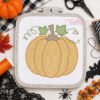 Sketch Fill Pumpkin Embroidery Design _ Logo 2