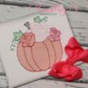 Sketch Pumpkin Roses Embroidery Picture 2