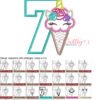 7 Unicorn Ice Cream Cone MAP 7 Unicorn Ice Cream Cone MAP